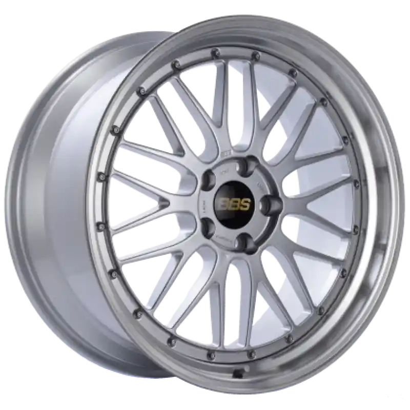Limited Edition BBS LM 19x8.5 5x130 ET50 Diamond Silver Center Diamond Cut Lip Wheel - 71.6CB