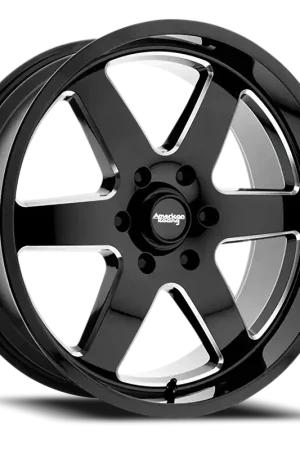 American Racing Patrol AR926 BK 20x9 +12 5x127mm 83.06mm Gloss Black Milled Worldwide Shipping