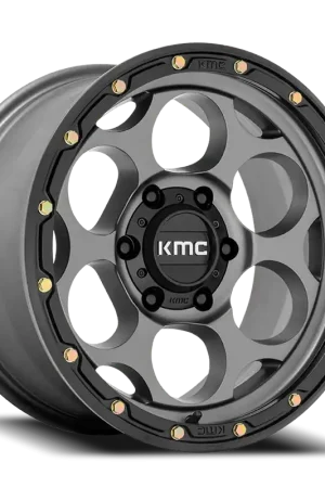 Order Now KMC Dirty Harry KM541 GY 17x8.5 +18 6x114.3mm 66.1mm Satin Gray Black Lip