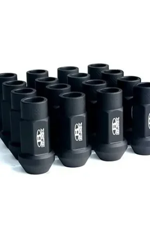 Save Now BLOX Racing Street Series Forged Lug Nuts - Flat Black 12 x 1.5mm - Set of 16