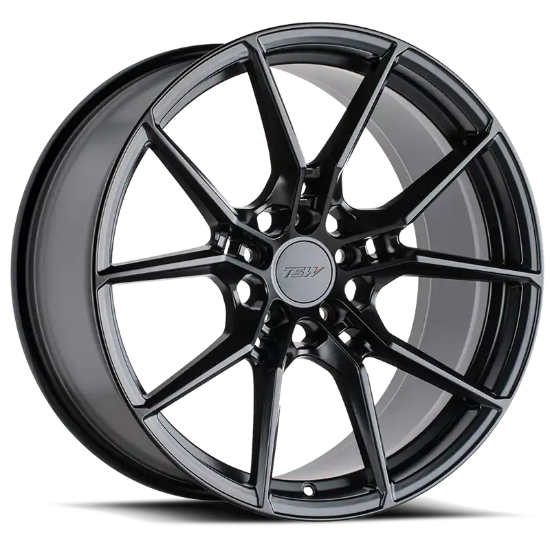 TSW Neptune GB 20x8.5 +40 5x108mm 72.1mm Semi Gloss Black Fan Favorite