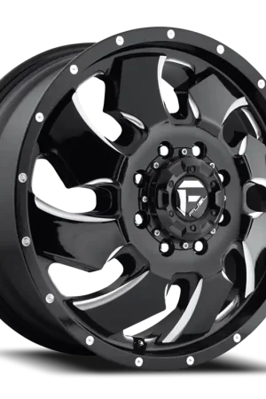 Last Chance Fuel Cleaver Dually D574 20x8.3 +105 8x210mm 154.3mm Gloss Black Milled