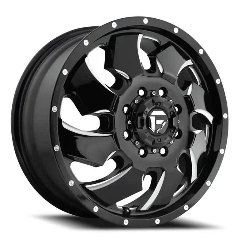Last Chance Fuel Cleaver Dually D574 20x8.3 +105 8x210mm 154.3mm Gloss Black Milled