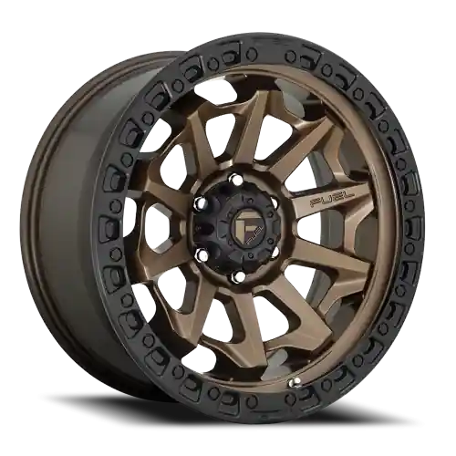 Fan Favorite Fuel Covert D696 18x9 +1 8x165.1mm 125.2mm Matte Bronze Black Bead Ring