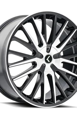 Holiday Sale Kraze Double Down KR185 Gloss Black Machined 18x8 5x112/5x120 40mm 74.1mm
