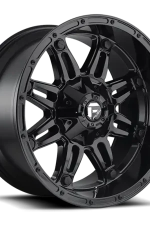 Fuel Hostage D625 18x9 +1 6x135/6x139.7mm 106.1mm Gloss Black Money Back Guarantee