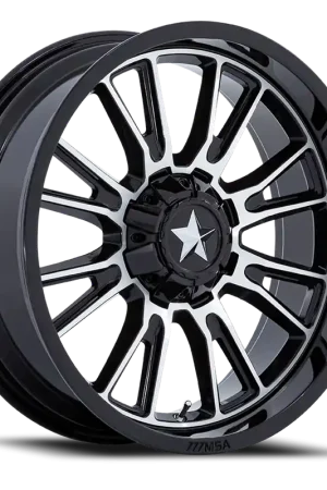 Special Offer MSA Thunderlips M51 GBM 24x7 +0 5x114.3mm 72.56mm Gloss Black Machined