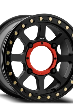 KMC Addict 2 Beadlock UTV KS234 SB 15x6 +38 4x156mm 132mm Satin Black Professional Grade