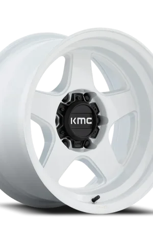Holiday Sale KMC Lobo KM728 WH 17x8.5 +18 6x135mm 87.1mm Gloss White