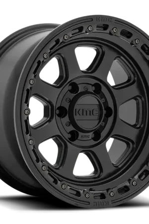 KMC Chase KM548 SB 18x9 +0 8x165.1mm 125.1mm Satin Black Gloss Black Lip Reduced Price