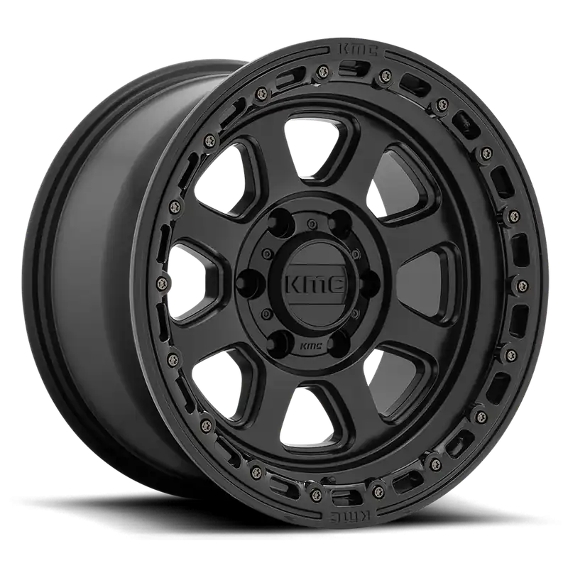 KMC Chase KM548 SB 18x9 +0 8x165.1mm 125.1mm Satin Black Gloss Black Lip Reduced Price