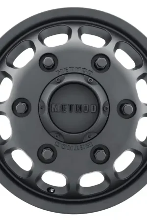 Method MR901 - FRONT 16x5.5 +117mm Offset 6x205 161.04mm CB Matte Black Wheel Fresh Stock