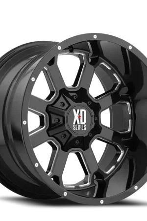 Limited Time XD Series Buck 25 XD825 GB-M 20x9 +0 8x180mm 124.2mm Gloss Black Milled