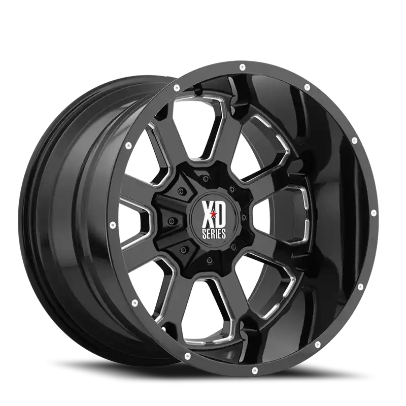 Limited Time XD Series Buck 25 XD825 GB-M 20x9 +0 8x180mm 124.2mm Gloss Black Milled