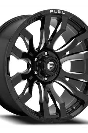 Handmade Fuel Blitz D673 16x8 +1 6x139.7mm 106.1mm Gloss Black Milled