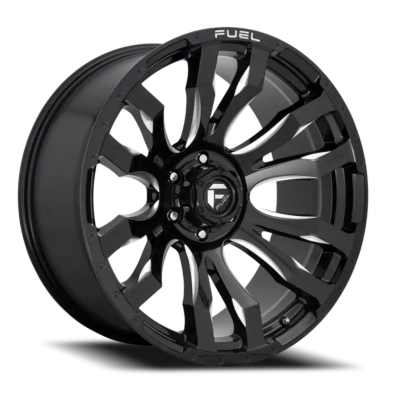 Handmade Fuel Blitz D673 16x8 +1 6x139.7mm 106.1mm Gloss Black Milled