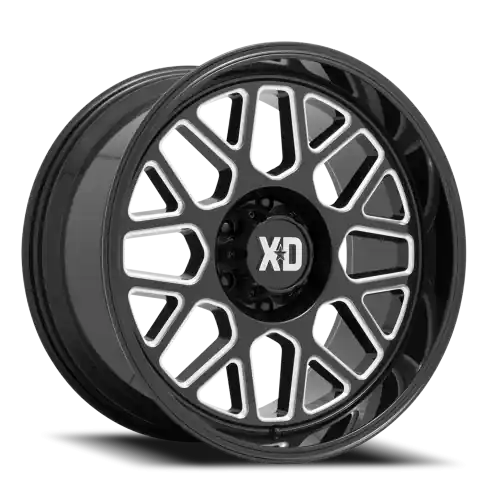 Free Returns XD Series Grenade 2 XD849 GB-M 20x10 -18 8x165.1mm 125.5mm Gloss Black Milled