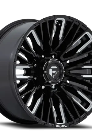 Fan Favorite Fuel Rebar 8 D849 20x10 -18 8x165.1mm 125.1mm Gloss Black Milled