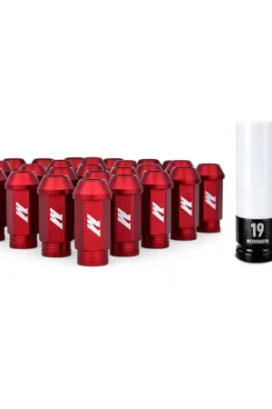 Editor’s Pick Mishimoto Aluminum Locking Lug Nuts M12x1.5 27pc Set Red