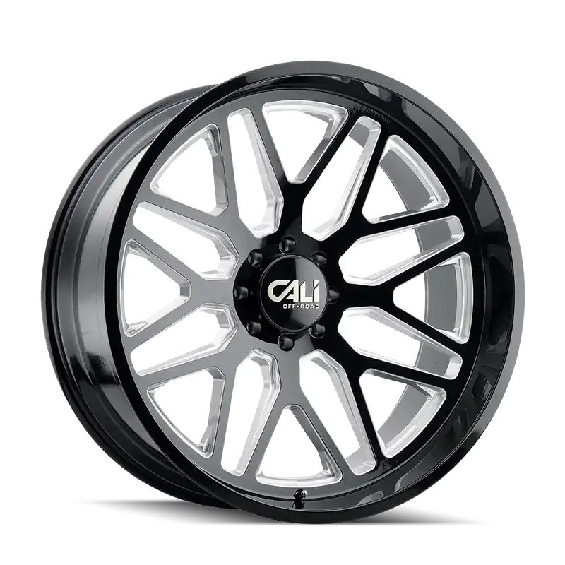 Cali OffxRoad Invader 9115 Gloss Black Milled 26x14 6x139.7 x76mm 106.1mm Hot Deal