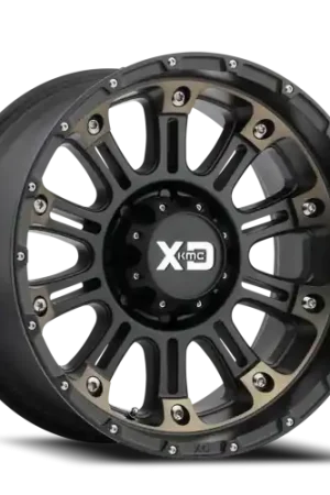 Latest XD Series Hoss II XD829 SB-DT 20x9 +18 6x139.7mm 106.25mm Satin Black Machined-Dark Tint