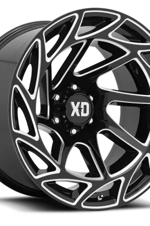 High Quality XD Series Onslaught XD860 GB-M 17x9 -12 5x127mm 71.5mm Gloss Black Milled