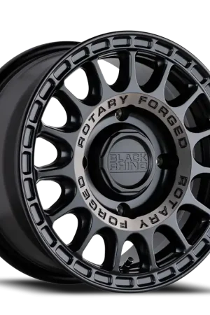 Black Rhino Sandstorm UTV SGB 15x7 +51 4x137mm 106.1mm Semi Gloss Black Machined Tint Ring Worldwide Shipping