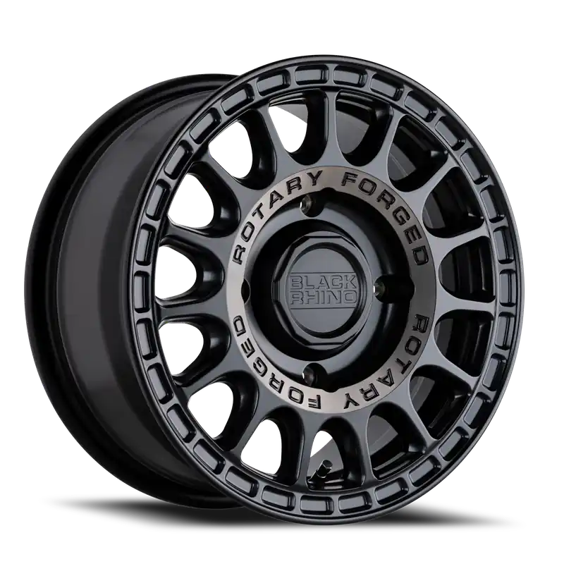 Black Rhino Sandstorm UTV SGB 15x7 +51 4x137mm 106.1mm Semi Gloss Black Machined Tint Ring Worldwide Shipping