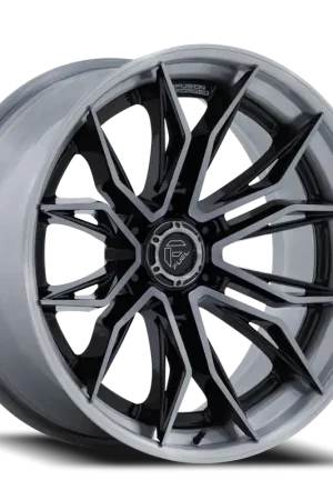 Order Now Fuel Mutiny FC404BT 22x10 -18 6x139.7mm 106.1mm Gloss Black Brushed Dark Tint