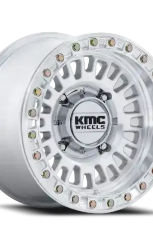KMC Aztec Beadlock UTV KS242DX 15x7 +38 6x139.7mm 100.3mm Machined Silver Original