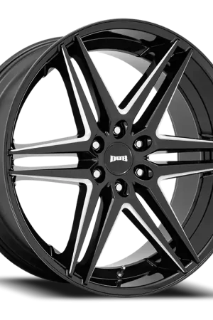 Place Order DUB Dirty Dog S267 24x10 +30 6x135mm 87.1mm Gloss Black Milled