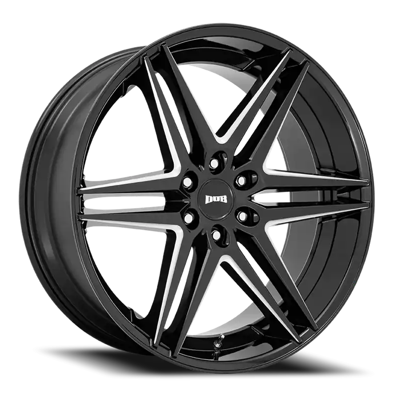 Place Order DUB Dirty Dog S267 24x10 +30 6x135mm 87.1mm Gloss Black Milled