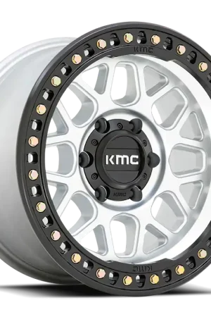 High Quality KMC GRS KM549 SL 20x9 +18 6x139.7mm 106.1mm Machined Machined Satin Black Lip