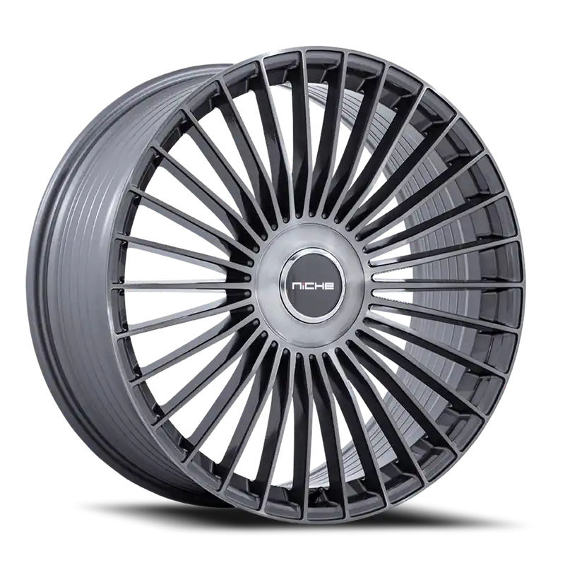 Editor’s Pick Niche Serene NC282 TG 21x9 +20 5x112/5x120mm 72.56mm Gloss Titanium Brushed