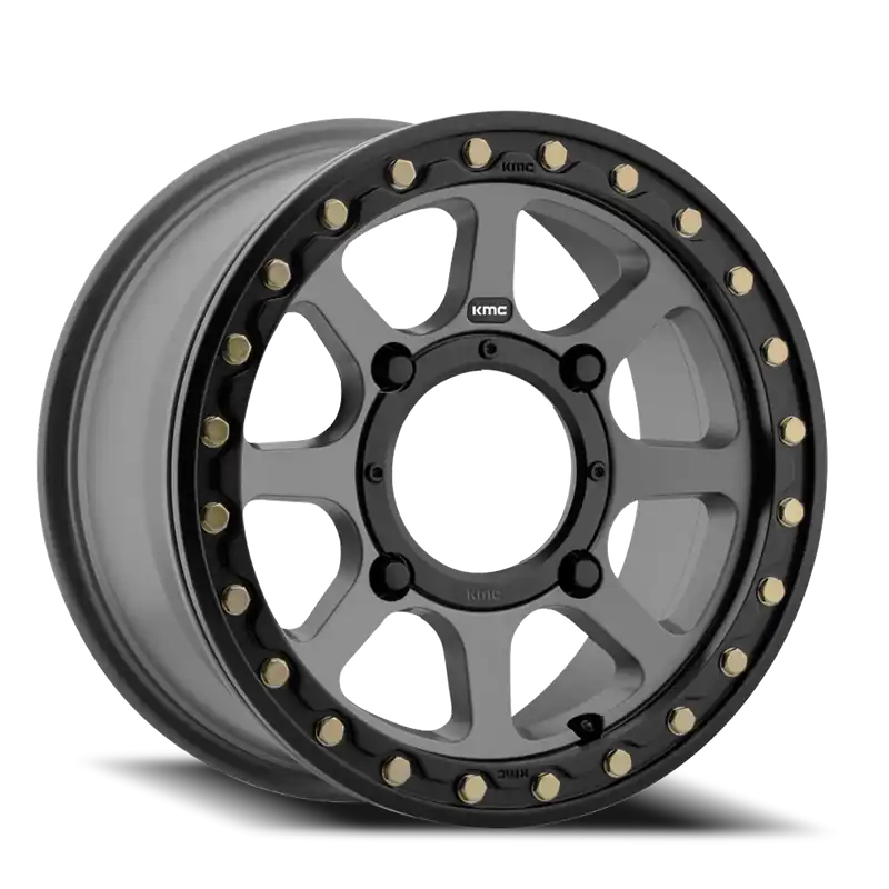 Fast Shipping KMC Addict 2 Beadlock UTV KS234 SG 14x7 +38 4x137mm 112.1mm Satin Gray