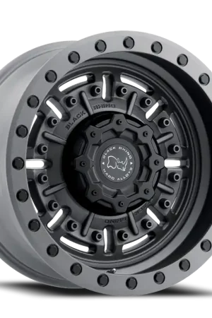 Black Rhino Abrams MG 18x9.5 +12 5x150mm 110.1mm Textured Matte Gunmetal New Release