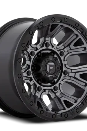 Free Delivery Fuel Traction D825 20x9 +1 8x180mm 124.2mm Matte Gunmetal Black Ring