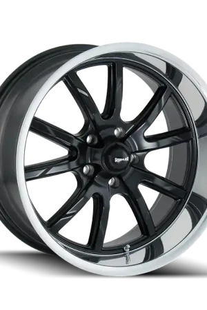 Ridler 650 Matte Black Polished 17x8 5x120.65 0mm 83.82mm Seasonal Sale