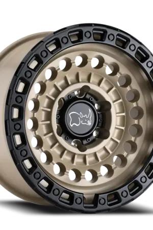 Black Rhino Sentinel DS 20x9.5 +12 8x165.1mm 125.1mm Desert Sand Black Lip Edge High Quality