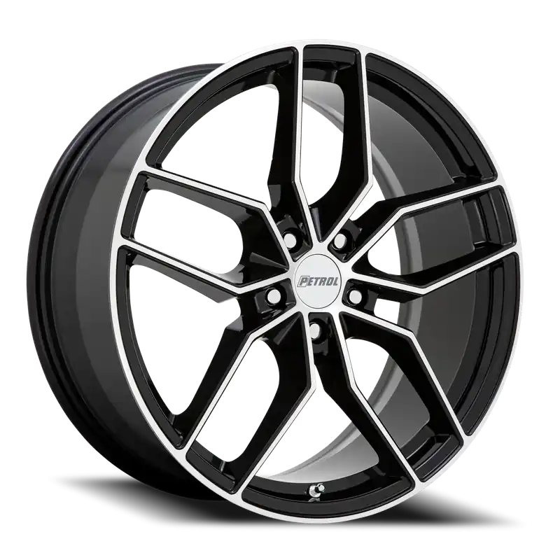 Bargain Petrol P5C GBM 17x8 +40 5x108mm 72.1mm Gloss Black Machined Face