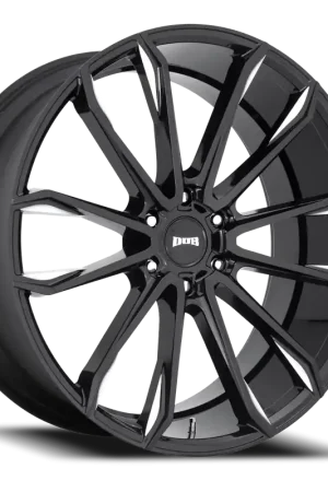 DUB Clout S252 24x10 +30 6x139.7mm 106.1mm Gloss Black Milled Secure Checkout