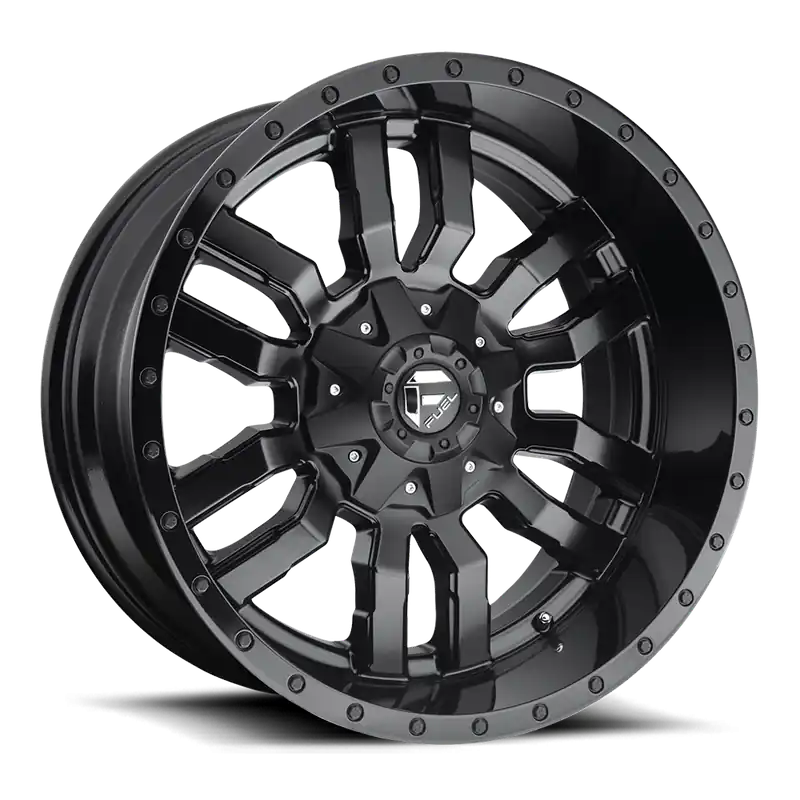 Fuel Sledge D596 17x9 -12 5x139.7/5x150mm 110.1mm Matte Black Gloss Black Lip Time-Limited