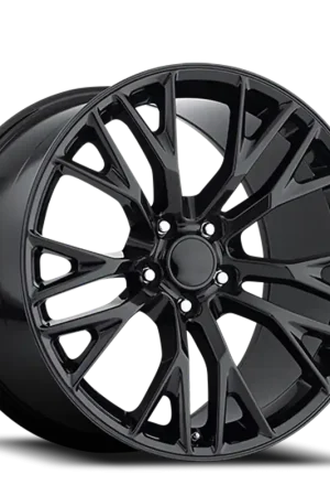 Factory Reproductions FR 22 2015 C7 Z06 Replica GB 18x8.5 +56 5x120.65mm 70.3mm Gloss Black While Supplies Last