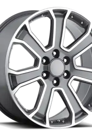Price Drop Factory Reproductions FR 49 2015 GMC Yukon Denali Replica GY 22x9 +31 6x139.7mm 78.1mm Gloss Grey Machined Face