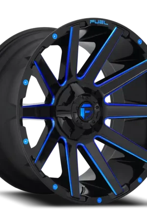 Fuel Contra D644 20x9 +20 6x135/6x139.7mm 106.3mm Gloss Blue Milled Bargain