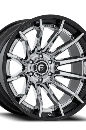 Fuel Burn FC403PB 20x10 -18 6x139.7mm 106.1mm Chrome Gloss Black Lip Trusted Brand