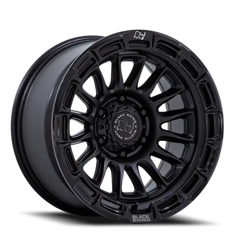 Factory Price Black Rhino Rival BR025MB 17x8.5 +25 6x139.7mm 106.1mm Matte Black Gloss Black Lip