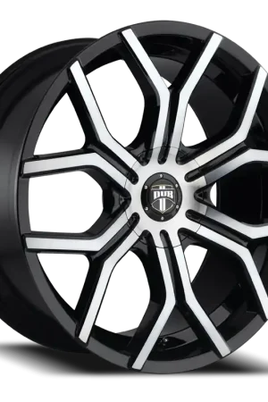 Must Have DUB Royalty S209 22x9.5 +30 6x120/6x132mm 74.6mm Gloss Black Machined-Spoke-Machined-Face-DDT