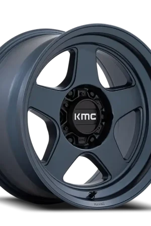 KMC Lobo KM728 BLU 17x8.5 +18 6x114.3mm 66.06mm Metallic Blue Today Only