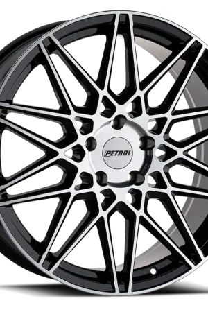 Next Day Delivery Petrol P3C GBM 20x8.5 +40 5x115mm 76.1mm Gloss Black Machined Face
